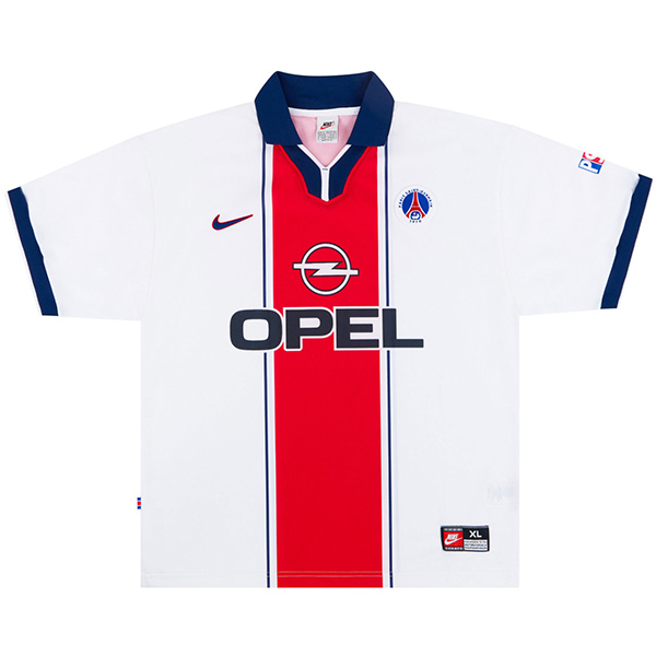 Paris saint germain away retro jersey PSG vintage uniform men's second soccer kit football sport t-shirt 1997-1998